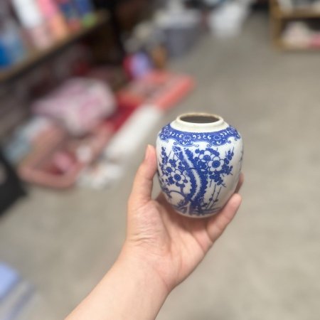 فازة ازرق صغيرة انتيكا