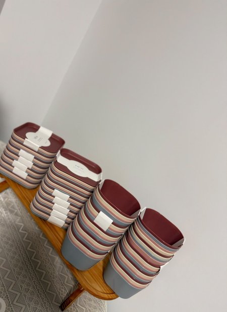 صحون بلاستيك مقوى ملون ❤️🧡💜💙